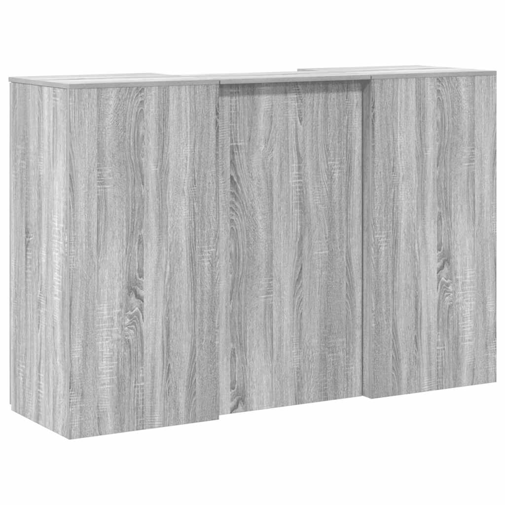 Reception Desk Grey sonoma Engineered wood