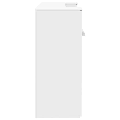 Reception Desk White Engineered wood Large Reception Desk