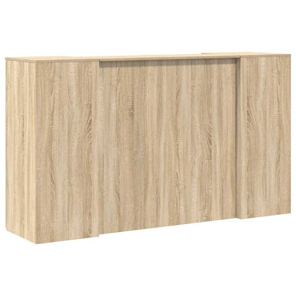Reception Desk Sonoma Oak Engineered Wood Large Reception Desk