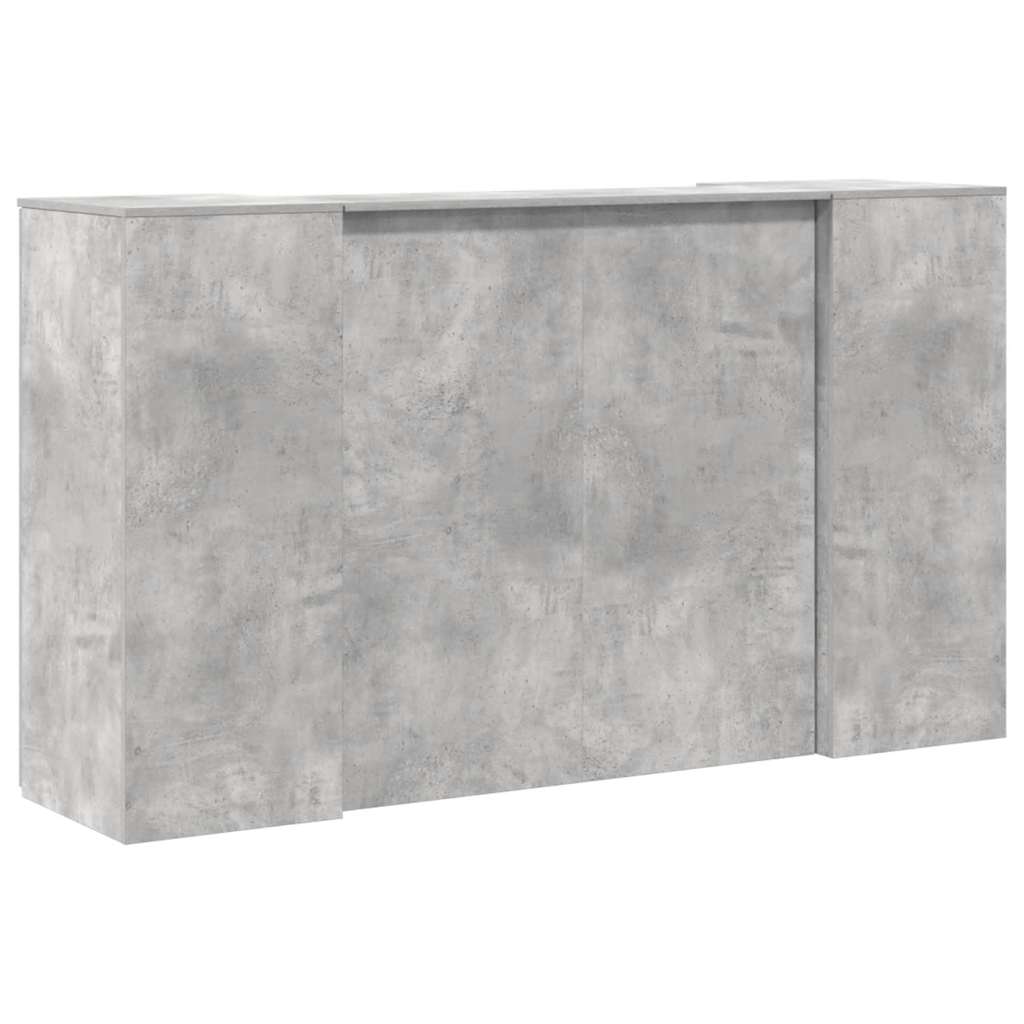 Reception Desk Concrete gray Engineered wood 70.9 in