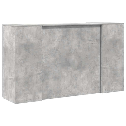 Reception Desk Concrete gray Engineered wood 70.9 in