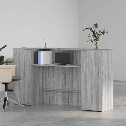 Reception Desk Grey sonoma Engineered wood 70.9 x 19.7 x 40.7 in.