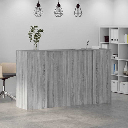 Reception Desk Grey sonoma Engineered wood 70.9 x 19.7 x 40.7 in.