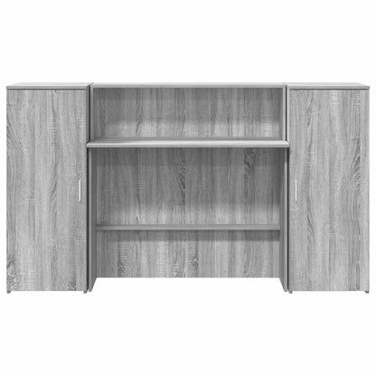 Reception Desk Grey sonoma Engineered wood 70.9 x 19.7 x 40.7 in.
