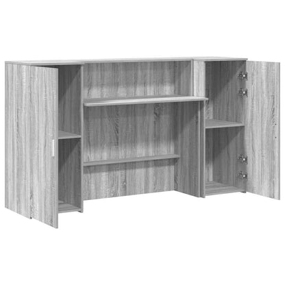 Reception Desk Grey sonoma Engineered wood 70.9 x 19.7 x 40.7 in.