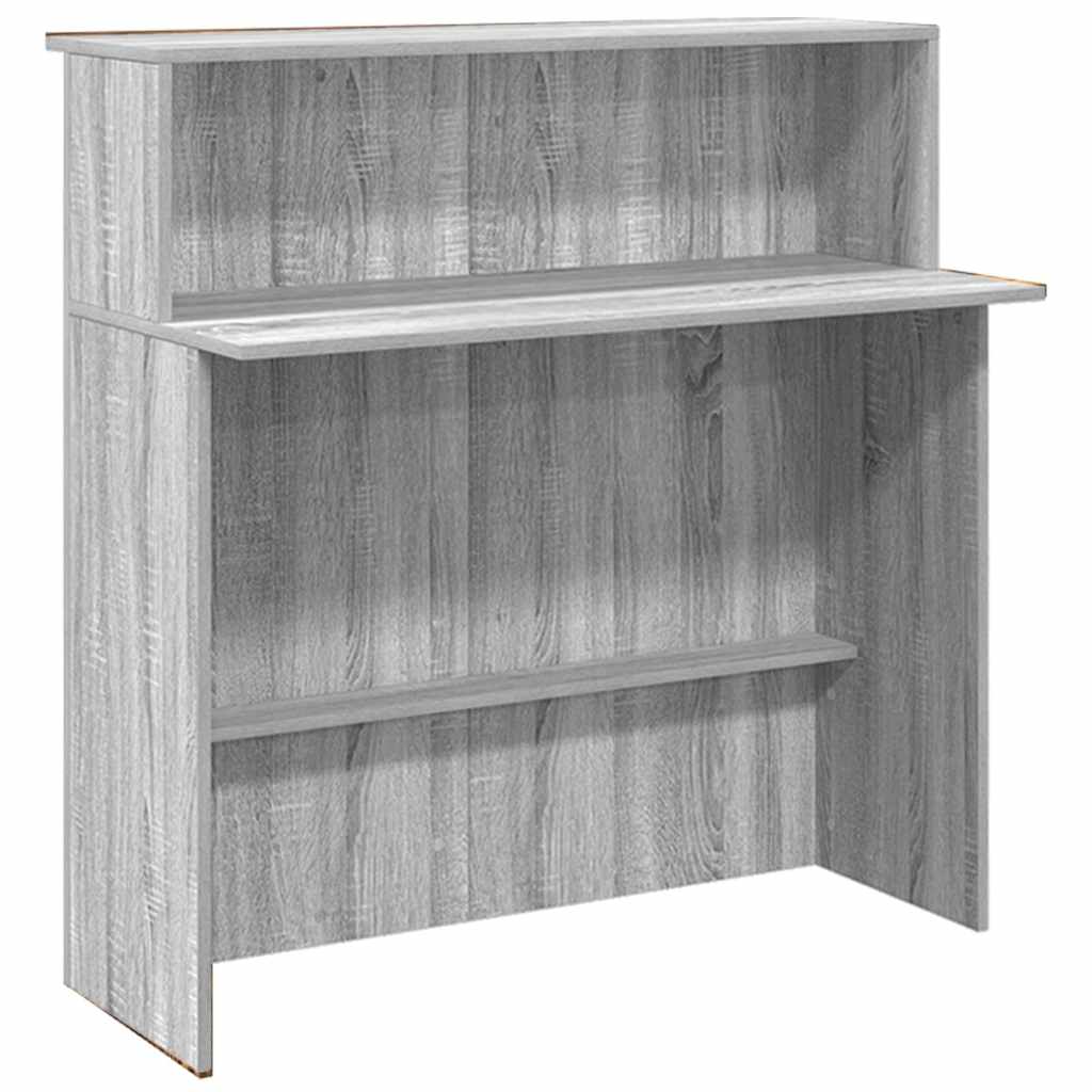 Reception Desk Grey sonoma Engineered wood 70.9 x 19.7 x 40.7 in.