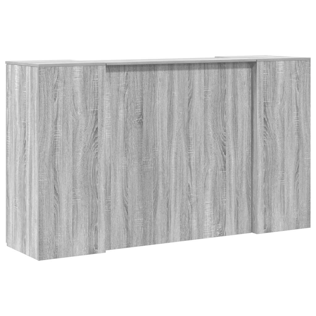 Reception Desk Grey sonoma Engineered wood 70.9 x 19.7 x 40.7 in.