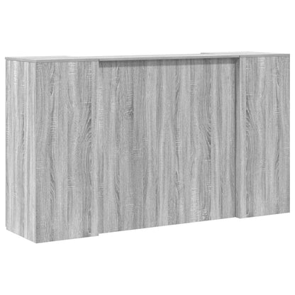 Reception Desk Grey sonoma Engineered wood 70.9 x 19.7 x 40.7 in.