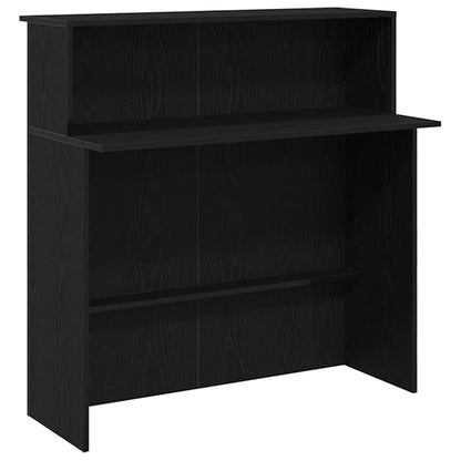 Reception Desk Black Oak 78.7x19.7x40.7" Engineered Wood