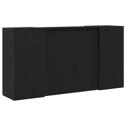 Reception Desk Black Oak 78.7x19.7x40.7" Engineered Wood