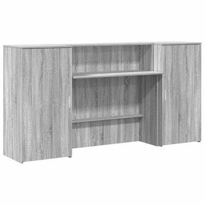 Reception Desk Gray Sonoma Engineered Wood 78.7 x 19.7 x 40.7 in