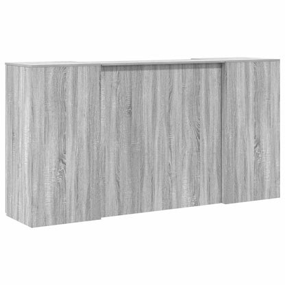 Reception Desk Gray Sonoma Engineered Wood 78.7 x 19.7 x 40.7 in