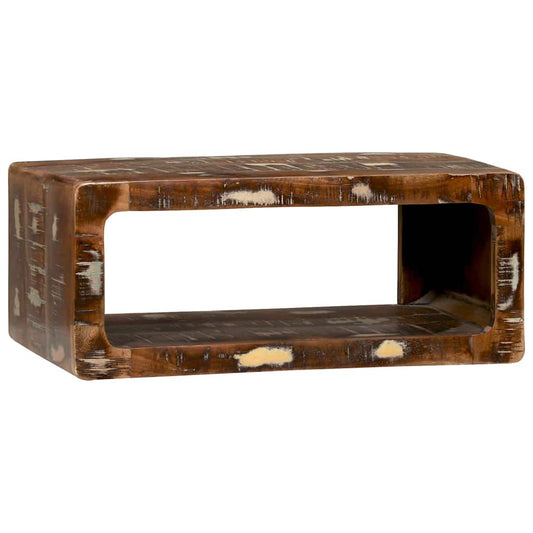 TV Cabinet with Shelf Multicolour Solid Reclaim wood