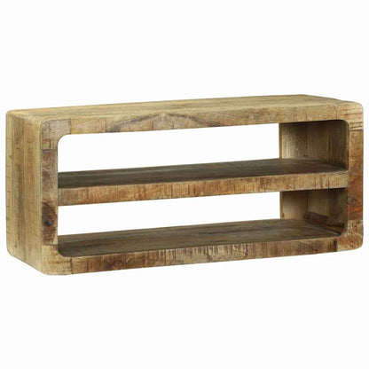 TV Cabinet with Shelf Brown 80 x 32 x 36 cm Solid Mango wood