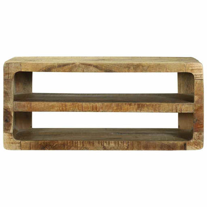 TV Cabinet with Shelf Brown 80 x 32 x 36 cm Solid Mango wood