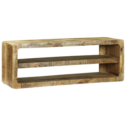 TV Cabinet with Shelf Brown 100 x 32 x 36 cm Solid Mango wood