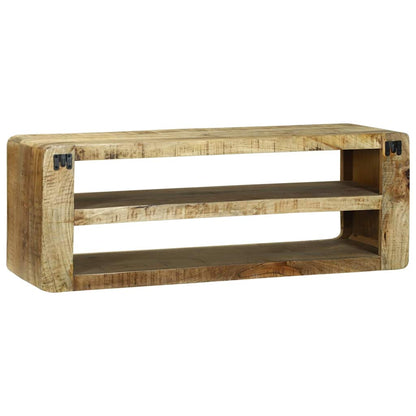 TV Cabinet with Shelf Brown 100 x 32 x 36 cm Solid Mango wood