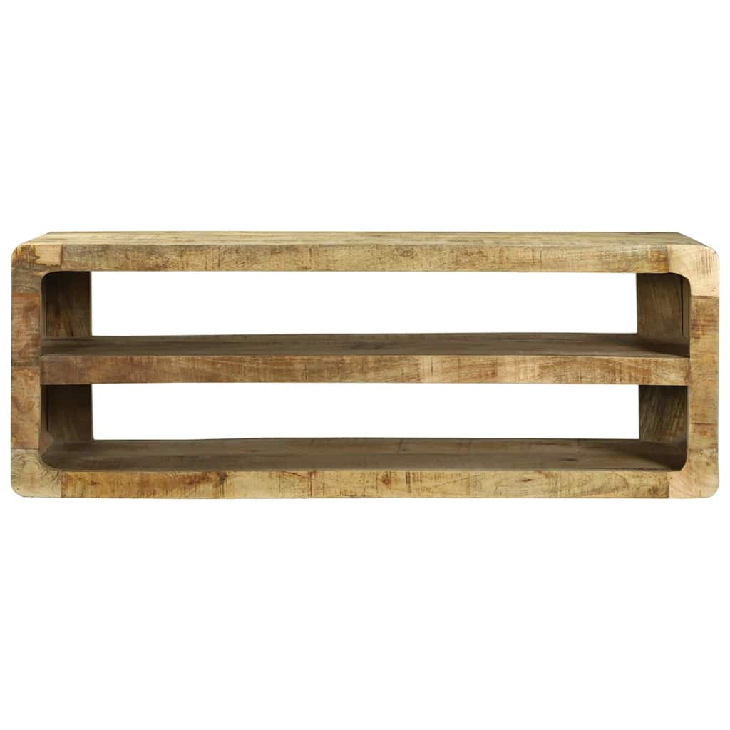TV Cabinet with Shelf Brown 100 x 32 x 36 cm Solid Mango wood