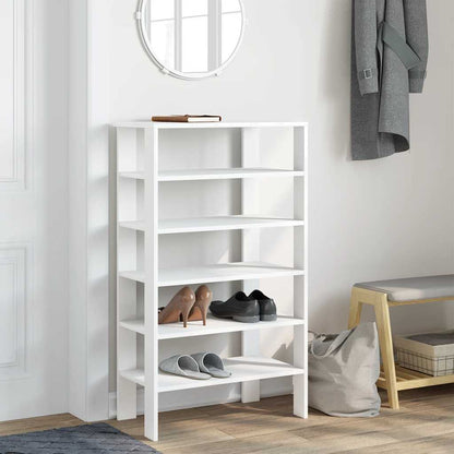 Shoe Rack White Engineered wood Slim Shoe Rack Rectangular