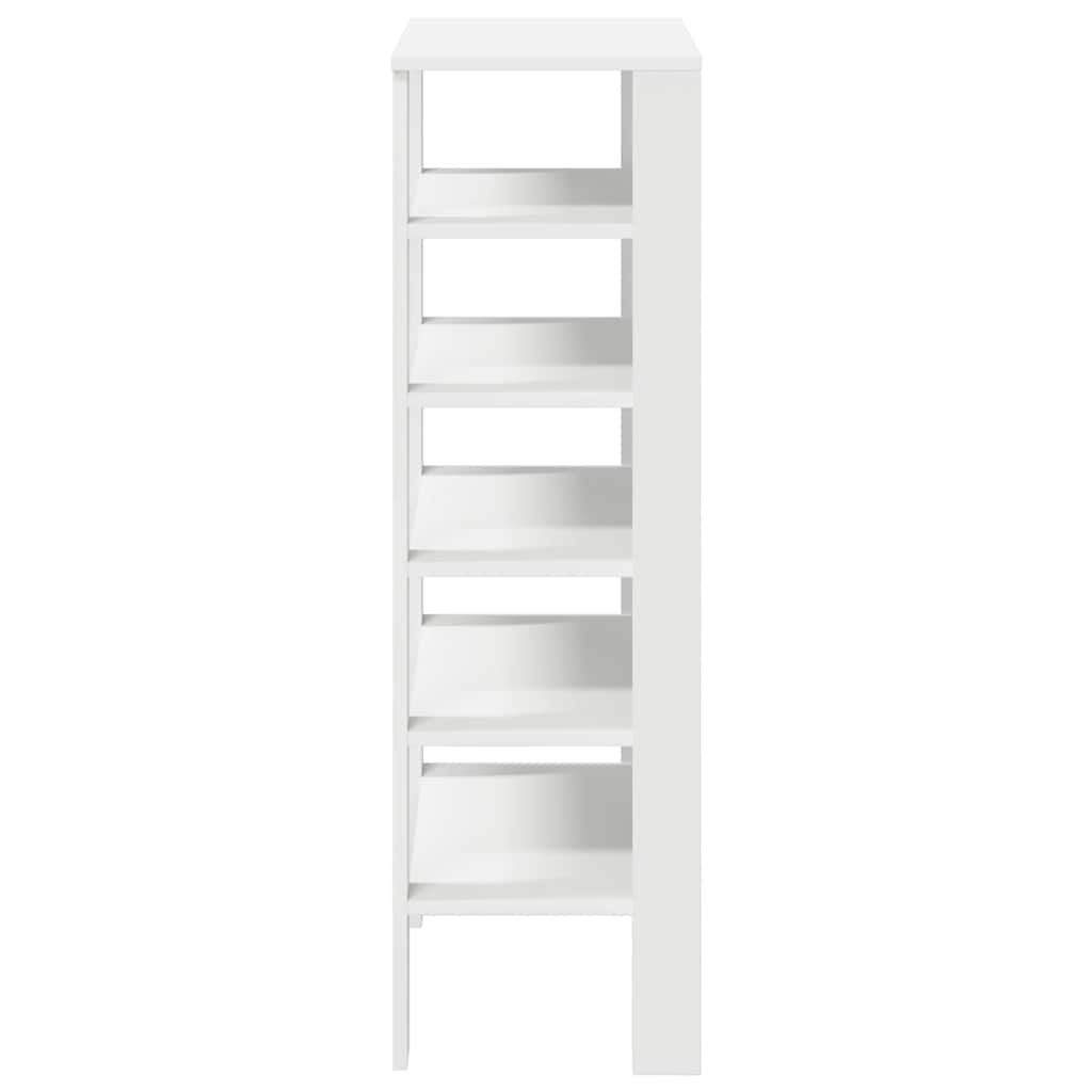 Shoe Rack White Engineered wood Slim Shoe Rack Rectangular