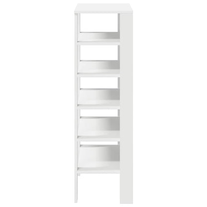 Shoe Rack White Engineered wood Slim Shoe Rack Rectangular