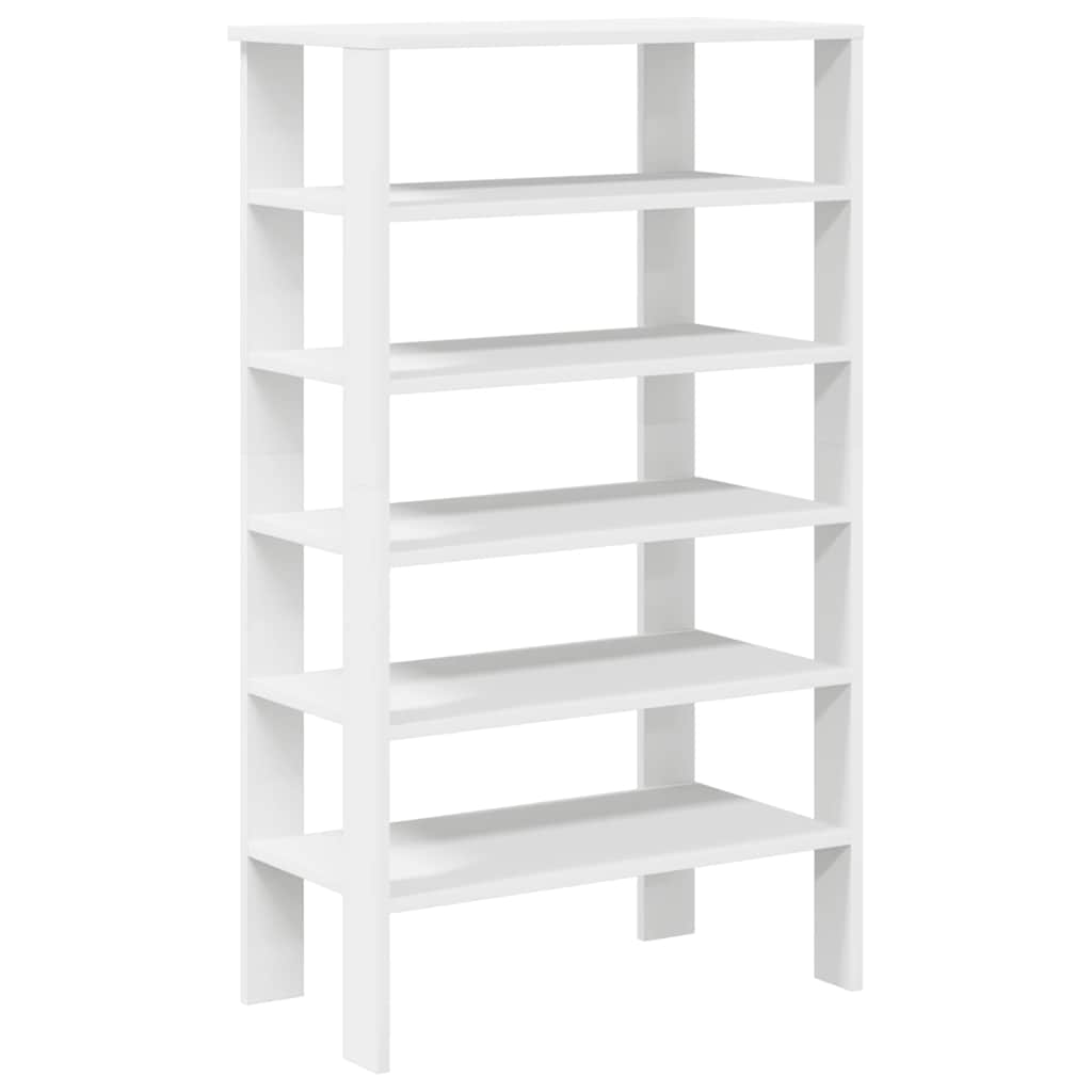 Shoe Rack White Engineered wood Slim Shoe Rack Rectangular