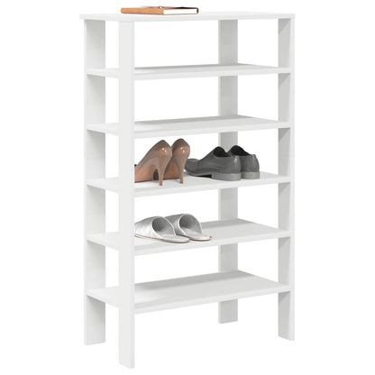 Shoe Rack White Engineered wood Slim Shoe Rack Rectangular