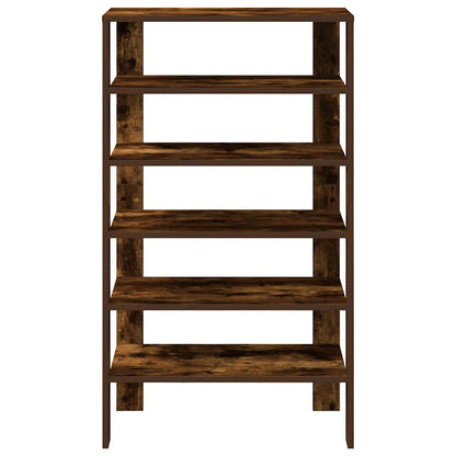Shoe Rack Smoked Oak Engineered Wood Slim Shoe Rack Rectangular