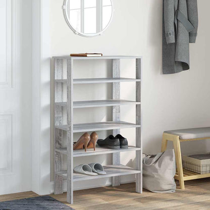 Shoe Rack Grey sonoma Engineered wood Slim and Compact Shoe Rack