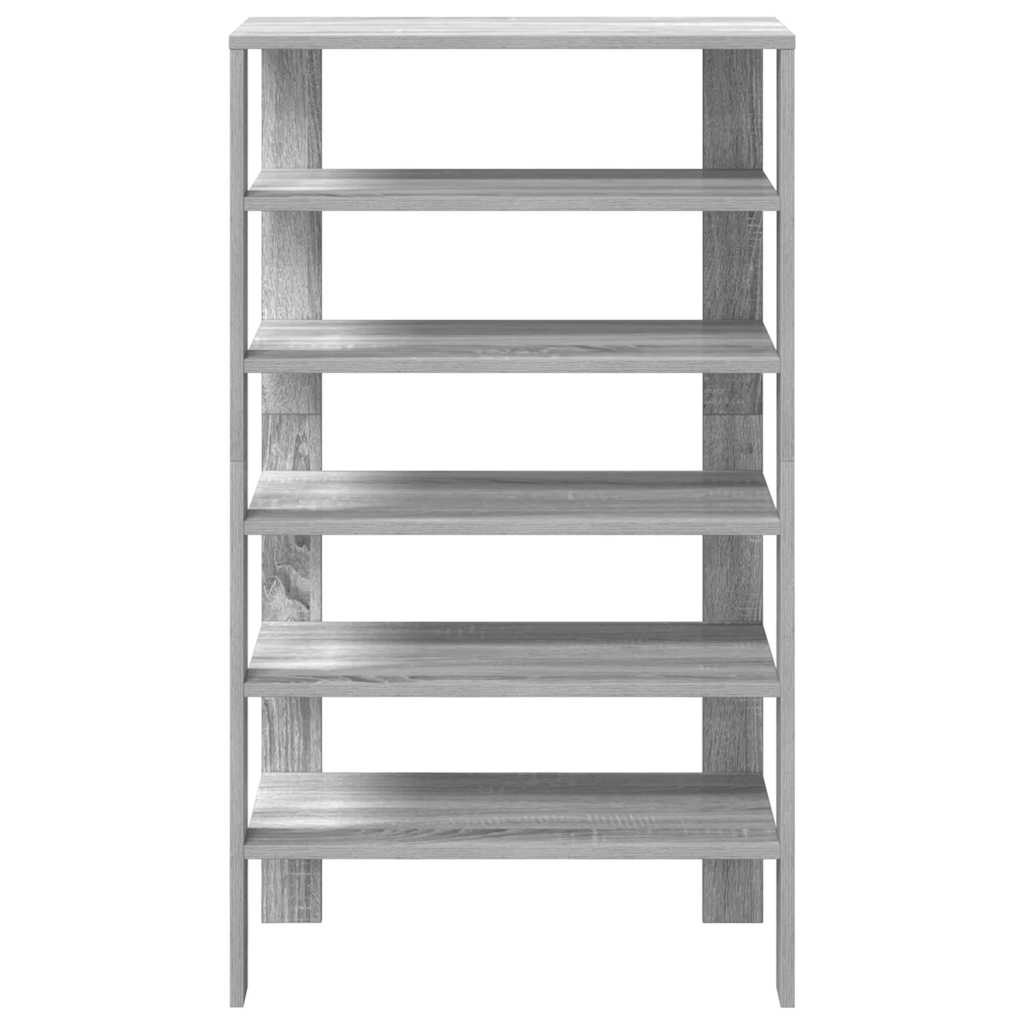 Shoe Rack Grey sonoma Engineered wood Slim and Compact Shoe Rack