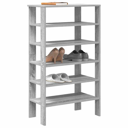 Shoe Rack Grey sonoma Engineered wood Slim and Compact Shoe Rack