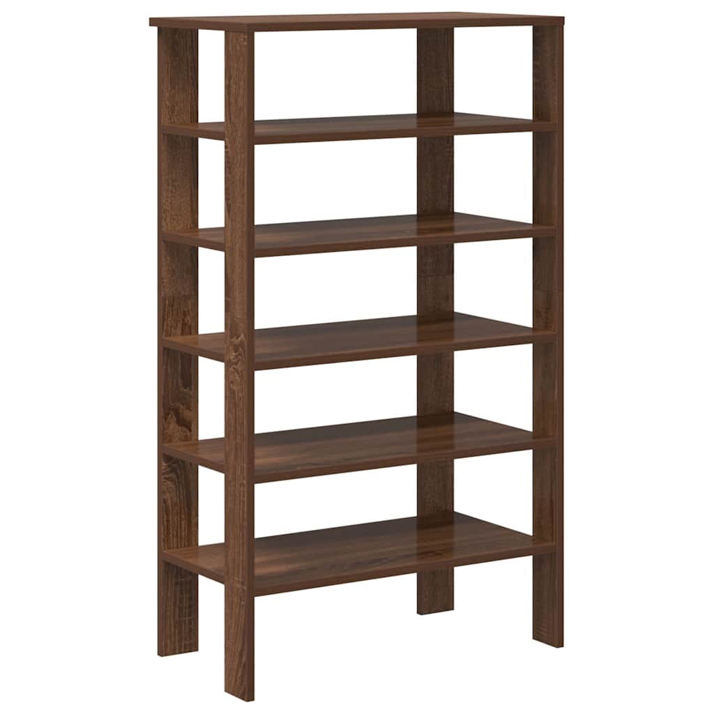 Shoe Rack Brown oak Engineered wood Medium Shoe Rack