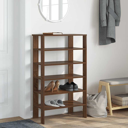 Shoe Rack Brown oak Engineered wood Medium Shoe Rack