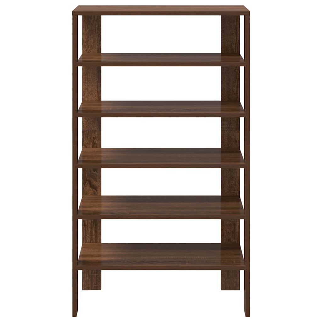 Shoe Rack Brown oak Engineered wood Medium Shoe Rack