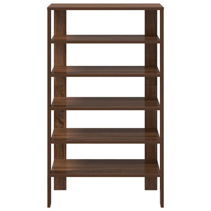Shoe Rack Brown oak Engineered wood Medium Shoe Rack