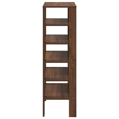 Shoe Rack Brown oak Engineered wood Medium Shoe Rack