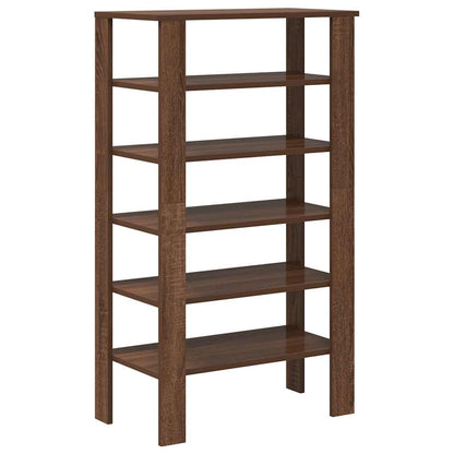 Shoe Rack Brown oak Engineered wood Medium Shoe Rack