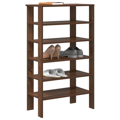 Shoe Rack Brown oak Engineered wood Medium Shoe Rack