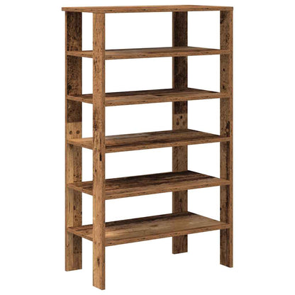 Shoe Rack Old Wood Engineered Wood Slim Shoe Rack Rectangular