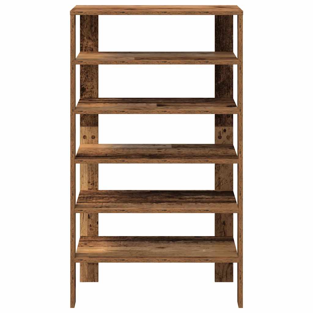 Shoe Rack Old Wood Engineered Wood Slim Shoe Rack Rectangular