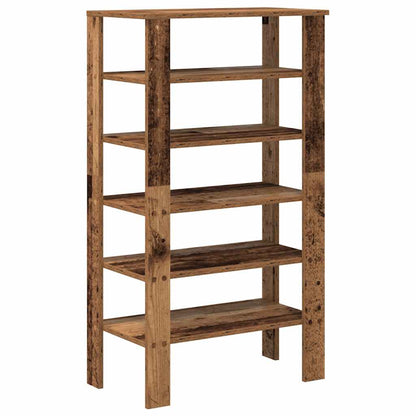 Shoe Rack Old Wood Engineered Wood Slim Shoe Rack Rectangular