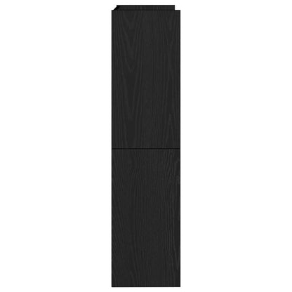 Shoe Rack Black Engineered wood Slim Shoe Rack Rectangular