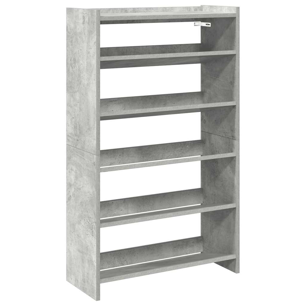 Shoe Rack Concrete grey Engineered wood Slim Shoe Rack