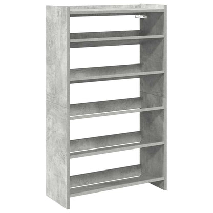 Shoe Rack Concrete grey Engineered wood Slim Shoe Rack