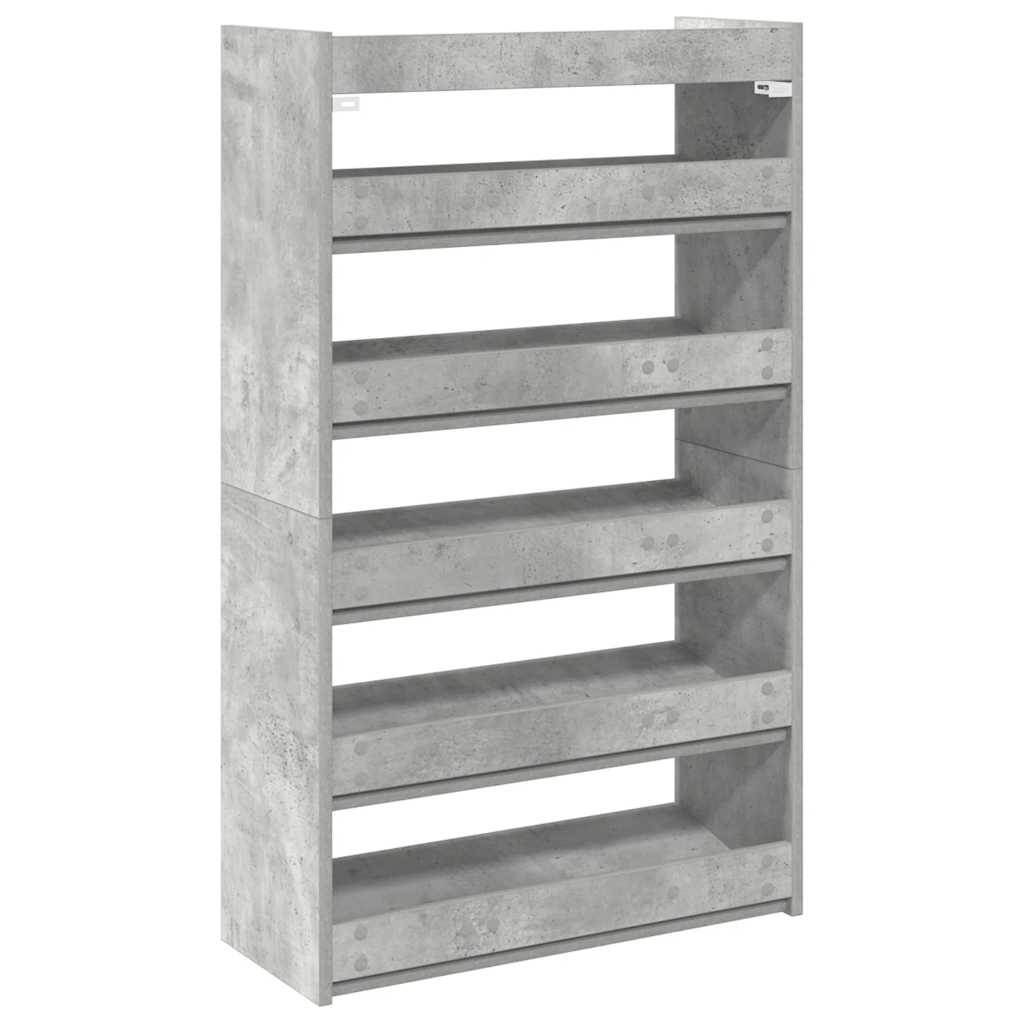 Shoe Rack Concrete grey Engineered wood Slim Shoe Rack