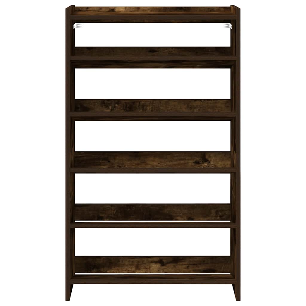 Shoe Rack Smoked oak Engineered wood Slim Shoe Rack Rectangular