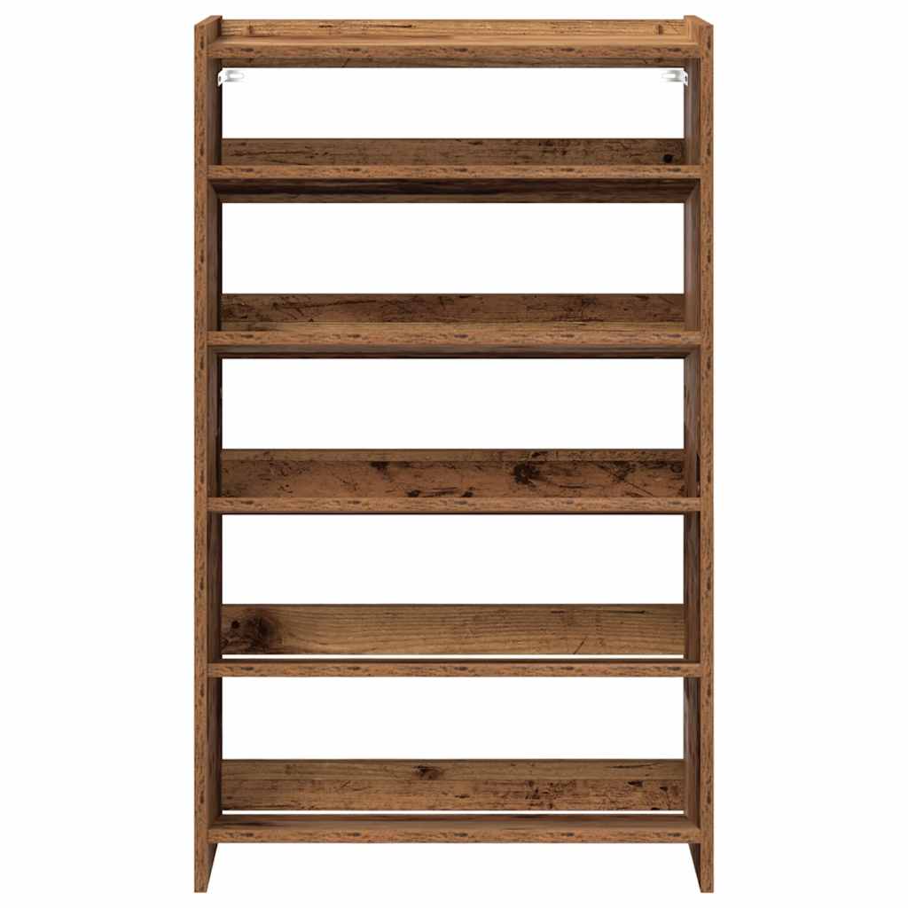 Shoe Rack Old Wood Engineered wood Compact Shoe Rack