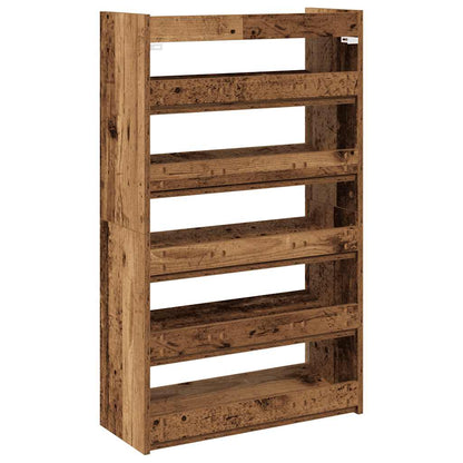 Shoe Rack Old Wood Engineered wood Compact Shoe Rack