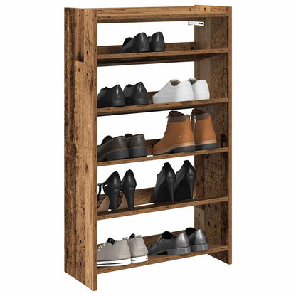 Shoe Rack Old Wood Engineered wood Compact Shoe Rack