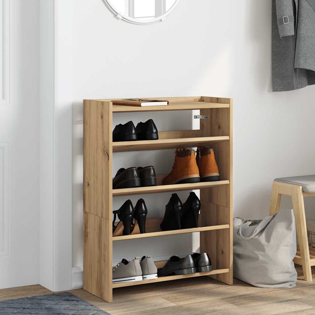 Shoe Rack Artisan Oak Engineered Wood